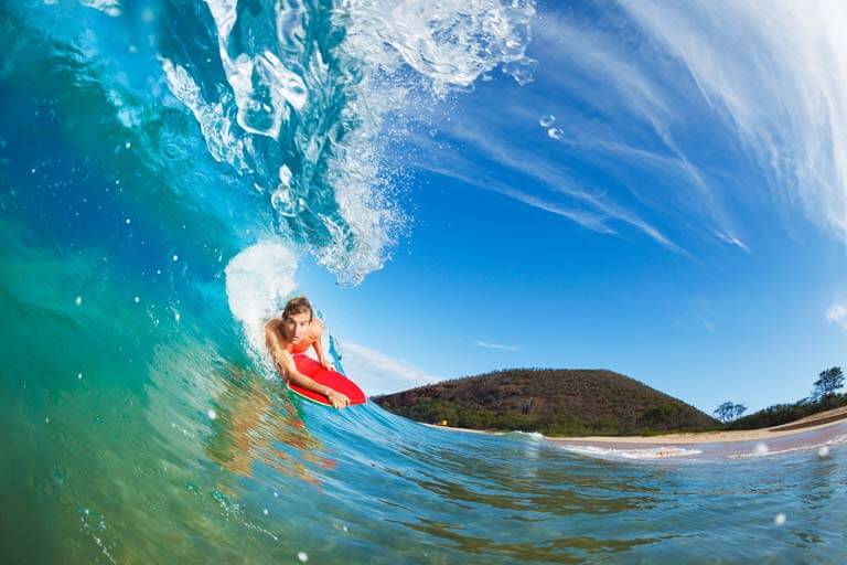 Body boarding helmet